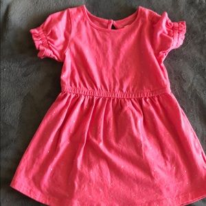 Adorable Gap Pink Metallic Polka Dress -Like New!
